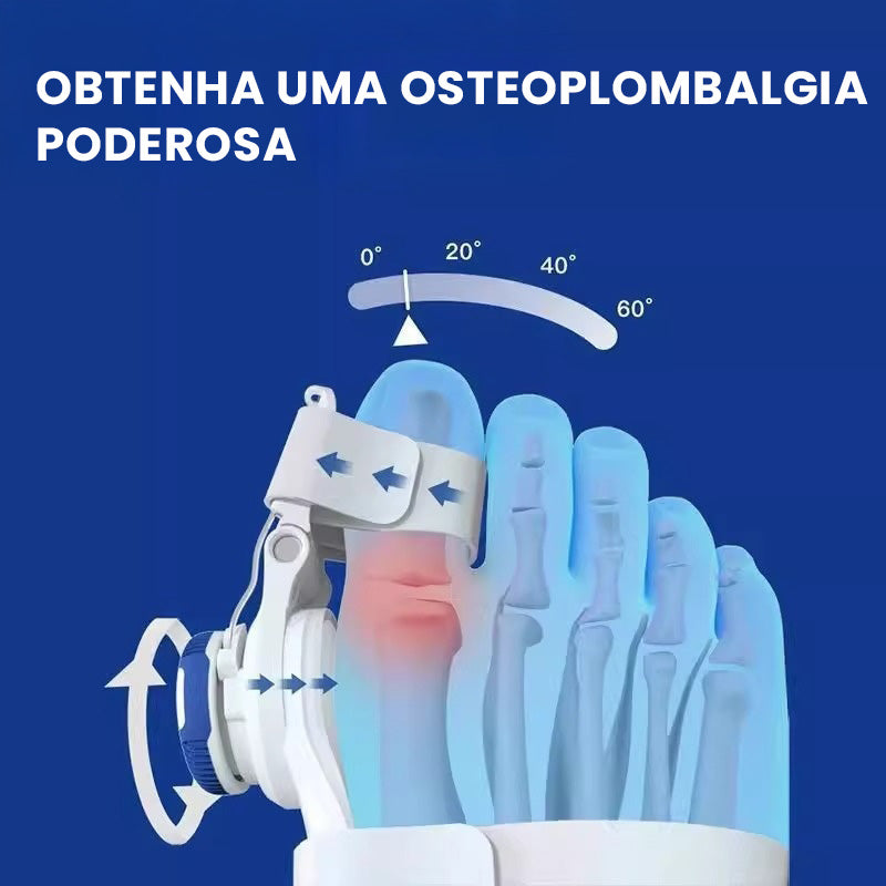 Órtese Ortopédica Ajustável para Joanete com Botão Plus