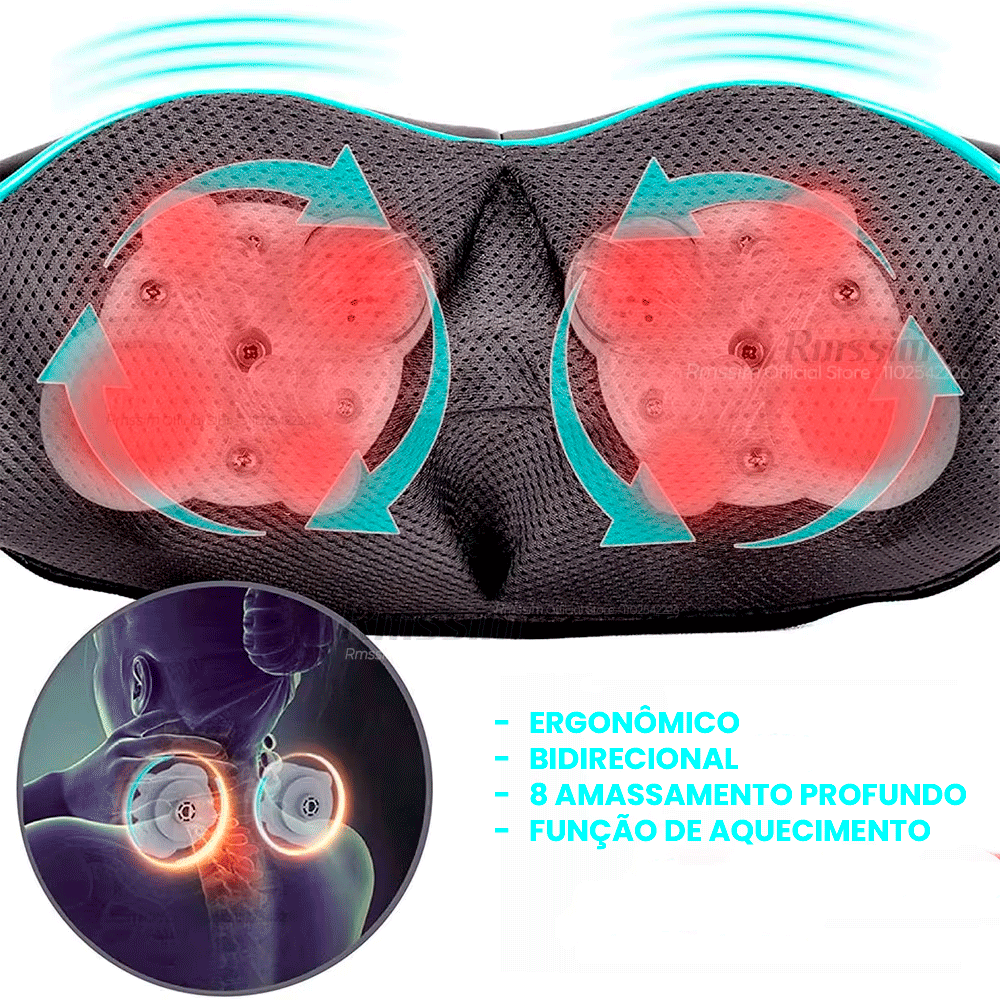 Massageador para Pescoço, Ombro e Costas