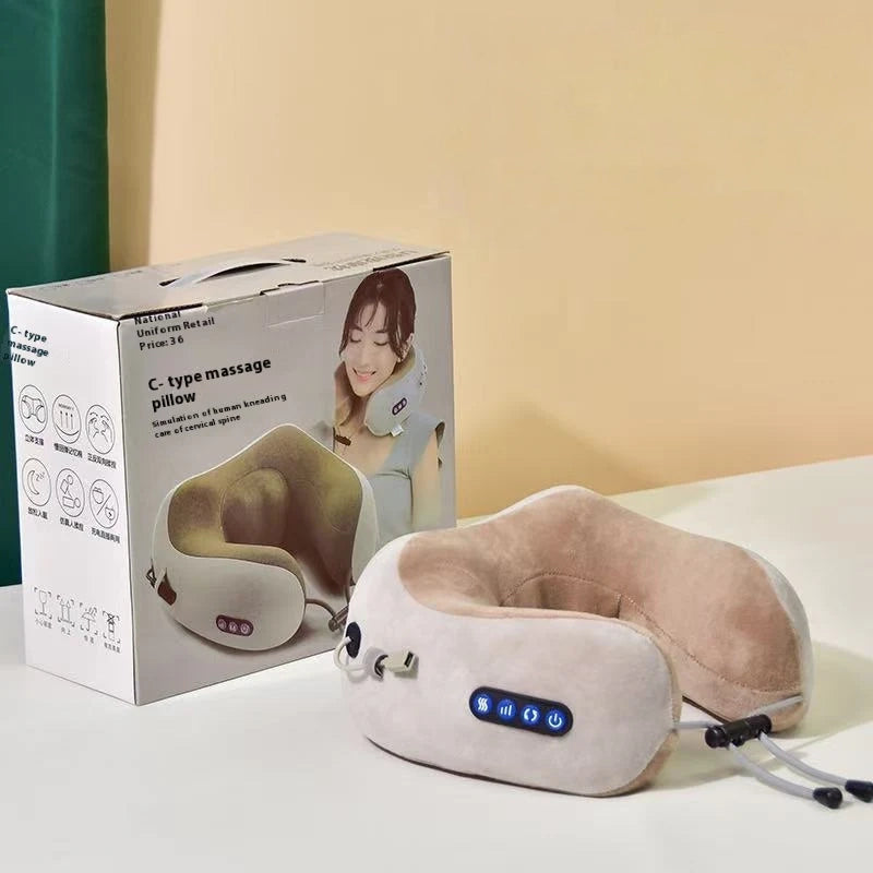 Almofada Massageadora em Formato U com Aquecimento