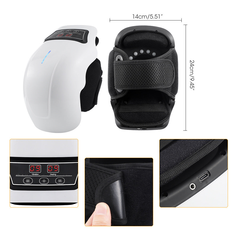 Massageador de Joelho Premium de Terapia Física com Compressa Quente