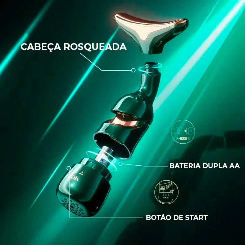 Massageador facial 3 em 1