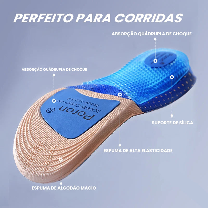 Palmilha Esportiva Masculina Com Absorção de Choque