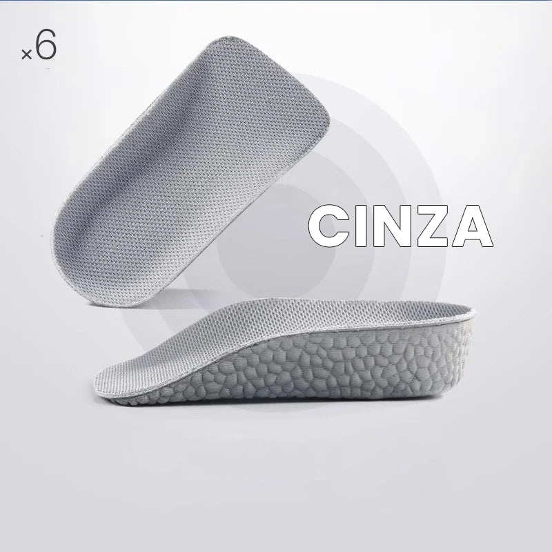 Palmilha com Suporte Elevado para Pés Feminino e Masculino