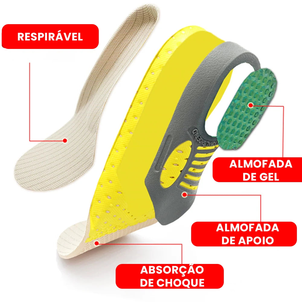 Palmilhas Ortopédicas Premium de Gel