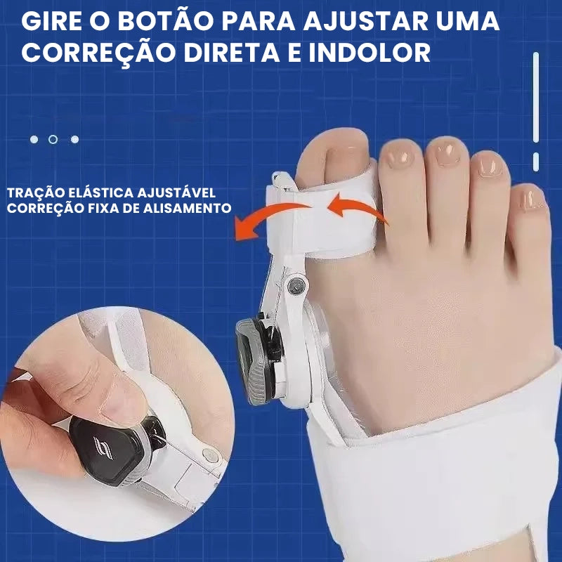 Órtese Ortopédica Ajustável para Joanete com Botão Plus