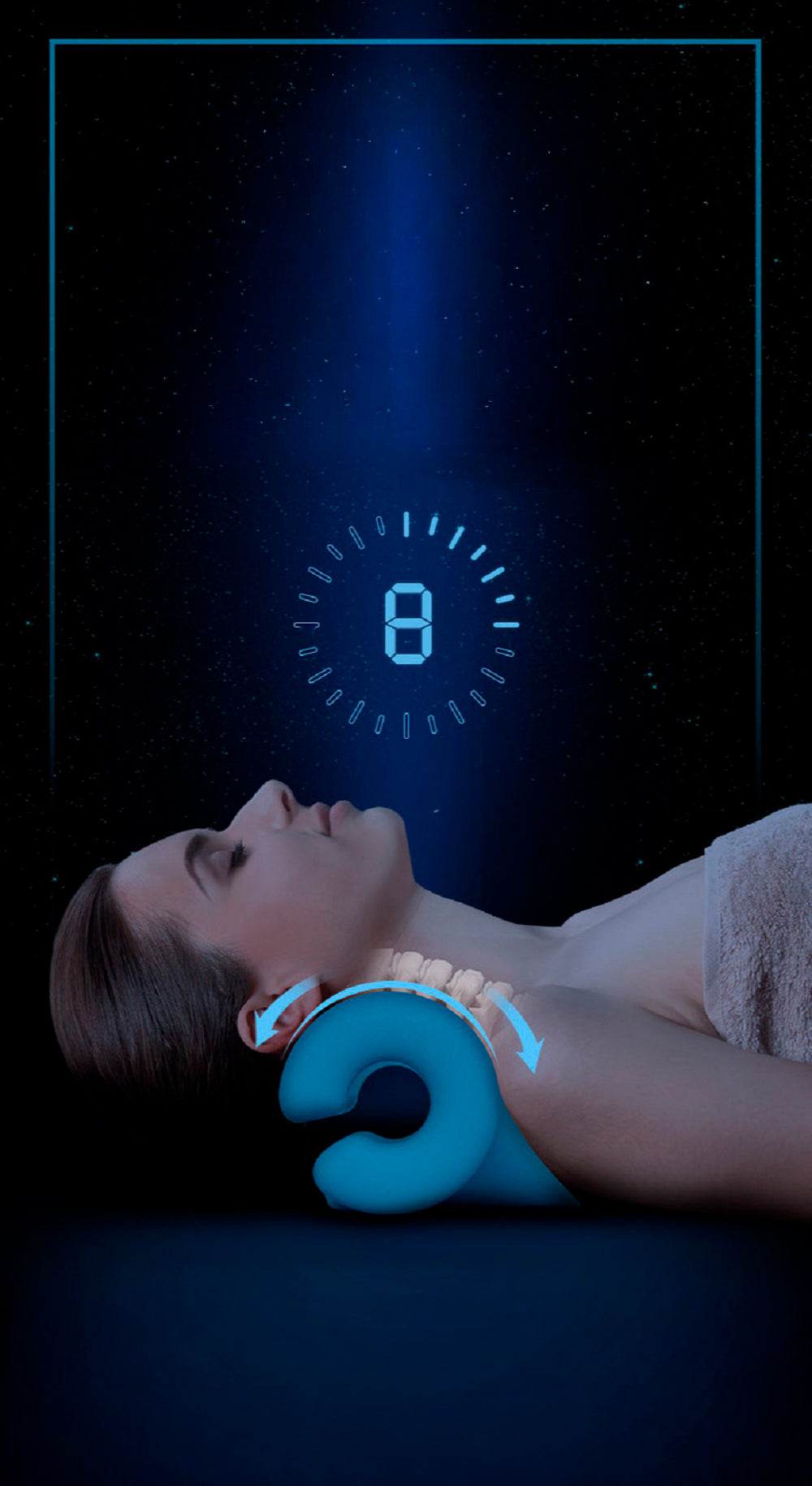 Travesseiro de Massagem para Ombro e Alongamento Cervical