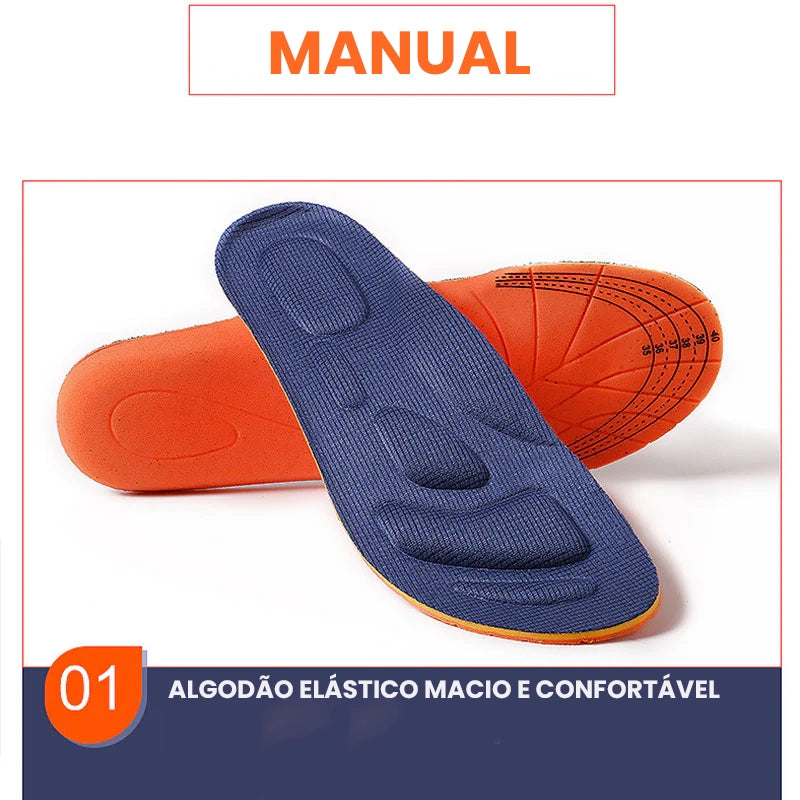 Palmilha Ortopédicas Esportivas e de Treinamento Unissex