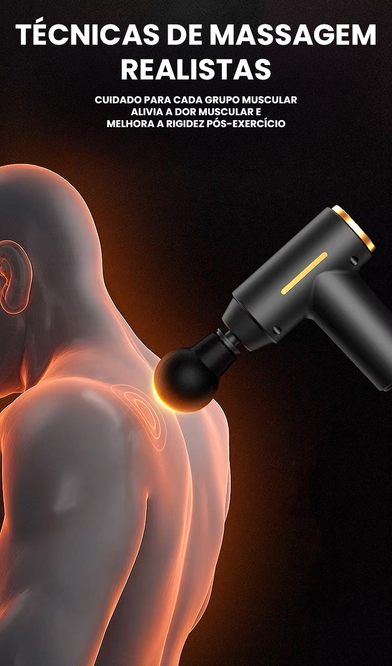 Mini Pistola de Massagem Portátil