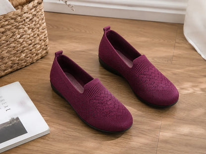 Mocassim Feminino sem Cadarço SoftStep – Malha Respirável Leve