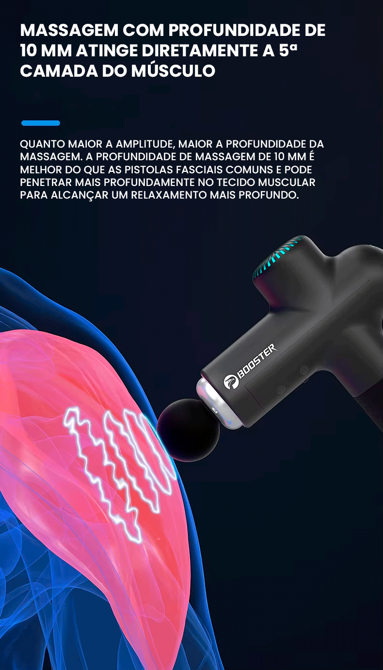 Pistola de Massagem Elétrica Booster