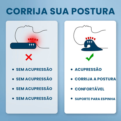 Travesseiro de Massagem para Ombro e Alongamento Cervical