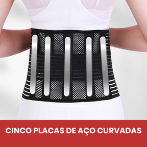 Cinta Ortopédica Flexível para Suporte Lombar com Hastes de Metal