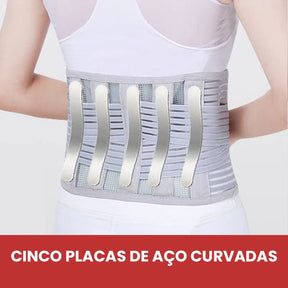 Cinta Ortopédica Flexível para Suporte Lombar com Hastes de Metal