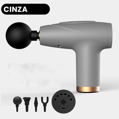 Pistola de Massagem Facial Premium LCD 4 em 1