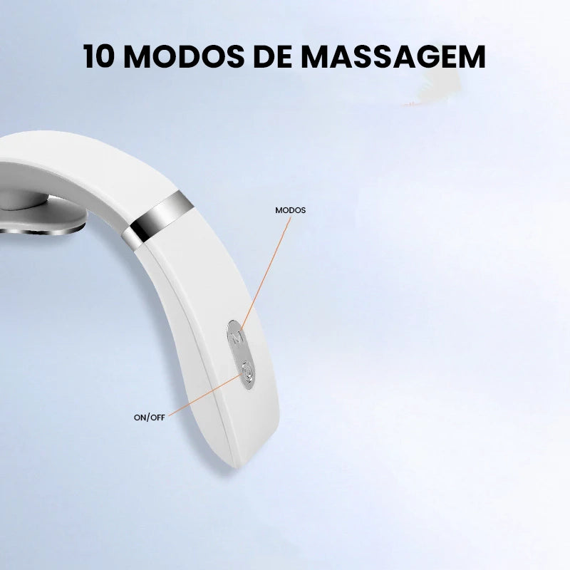 Massageador Cervical Recarregável com Compressa Térmica