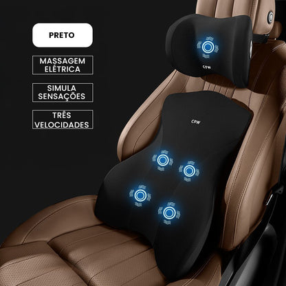 Almofada de Carro Ergonômica para Cabeça e Lombar