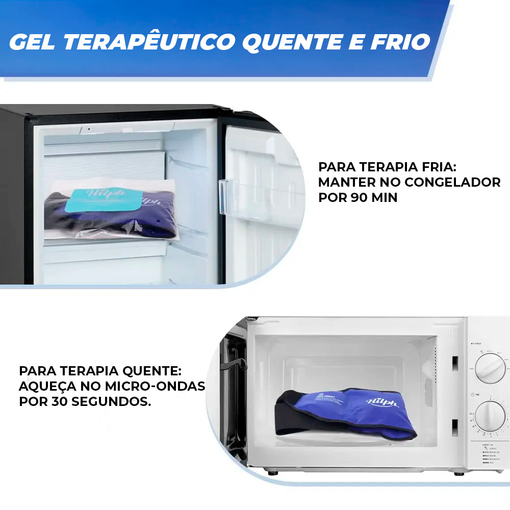 Cinta ortopédica 2 em 1 com bolsa térmica