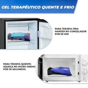 Cinta ortopédica 2 em 1 com bolsa térmica