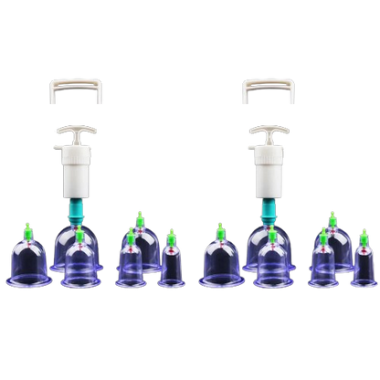 Kit Peças de Ventosaterapia com Pistola de Sucção