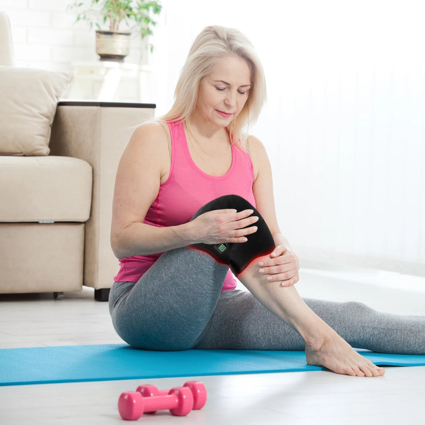 Cinto de Fisioterapia para Tornozelo e Cotovelos com Aquecimento Infravermelho