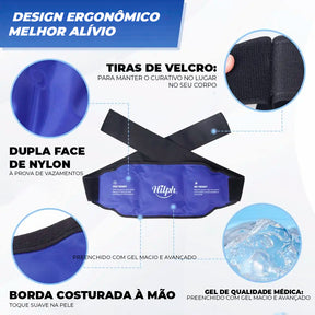 Cinta ortopédica 2 em 1 com bolsa térmica