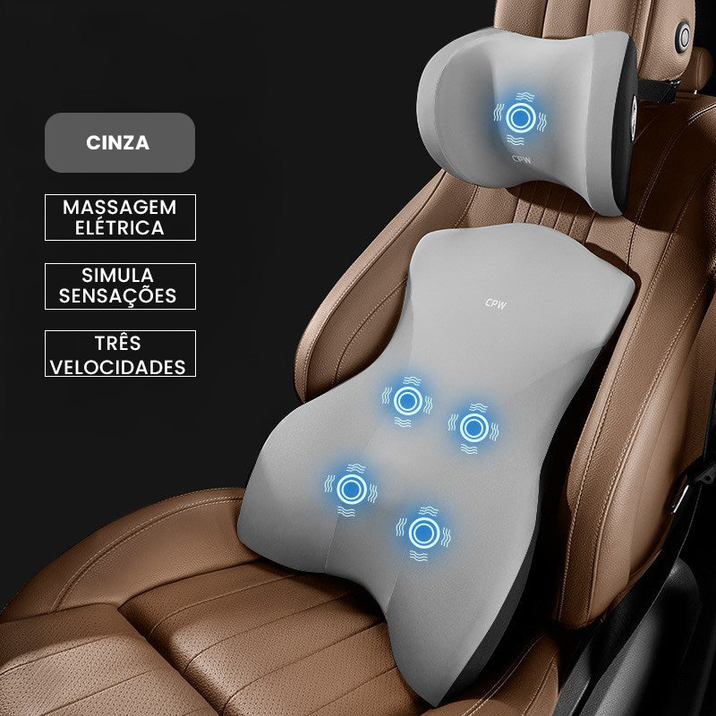 Almofada de Carro Ergonômica para Cabeça e Lombar