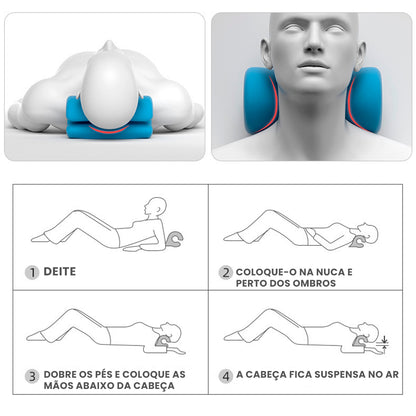 Travesseiro de Massagem para Ombro e Alongamento Cervical