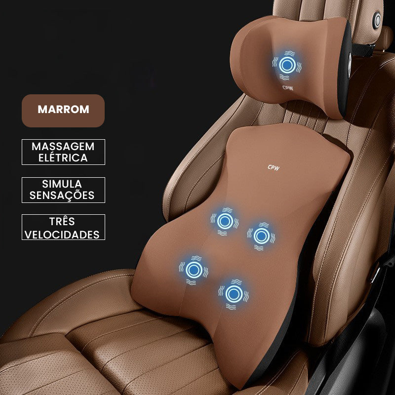 Almofada de Carro Ergonômica para Cabeça e Lombar
