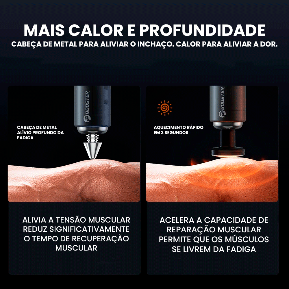 Pistola de Massagem Elétrica Booster